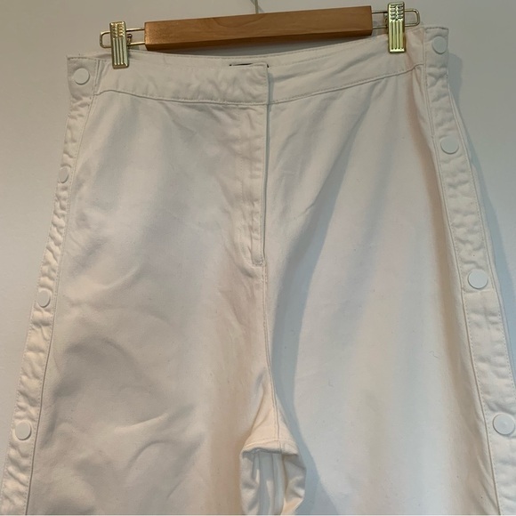 Top shop high waisted white denim crop pants - Picture 2 of 13